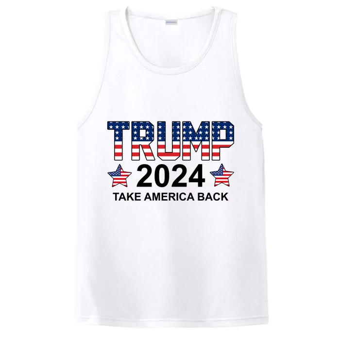 Donald Trump 2024 Take America Back Performance Tank