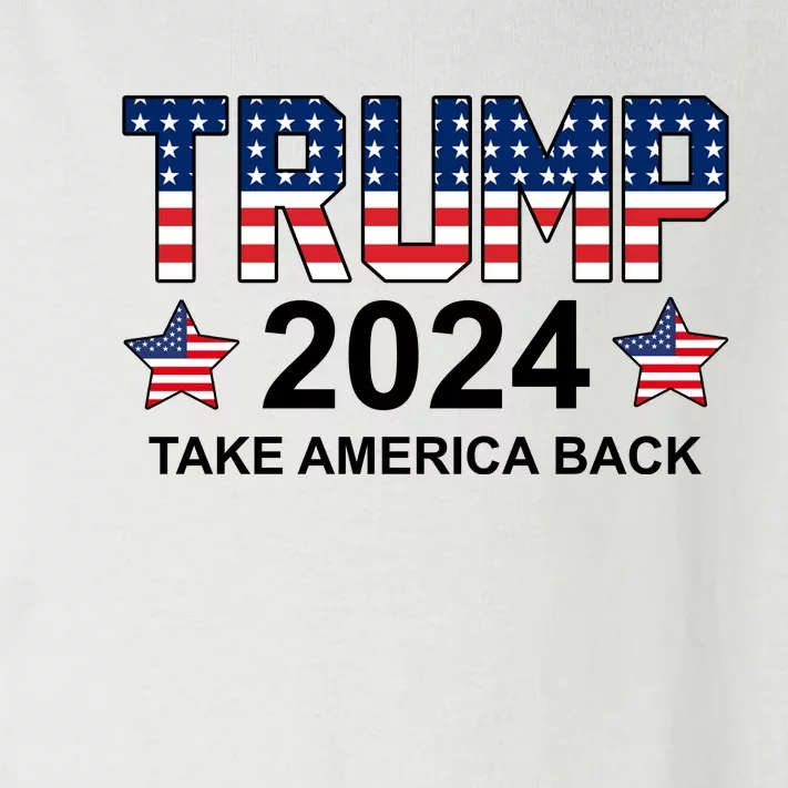 Donald Trump 2024 Take America Back Toddler Long Sleeve Shirt