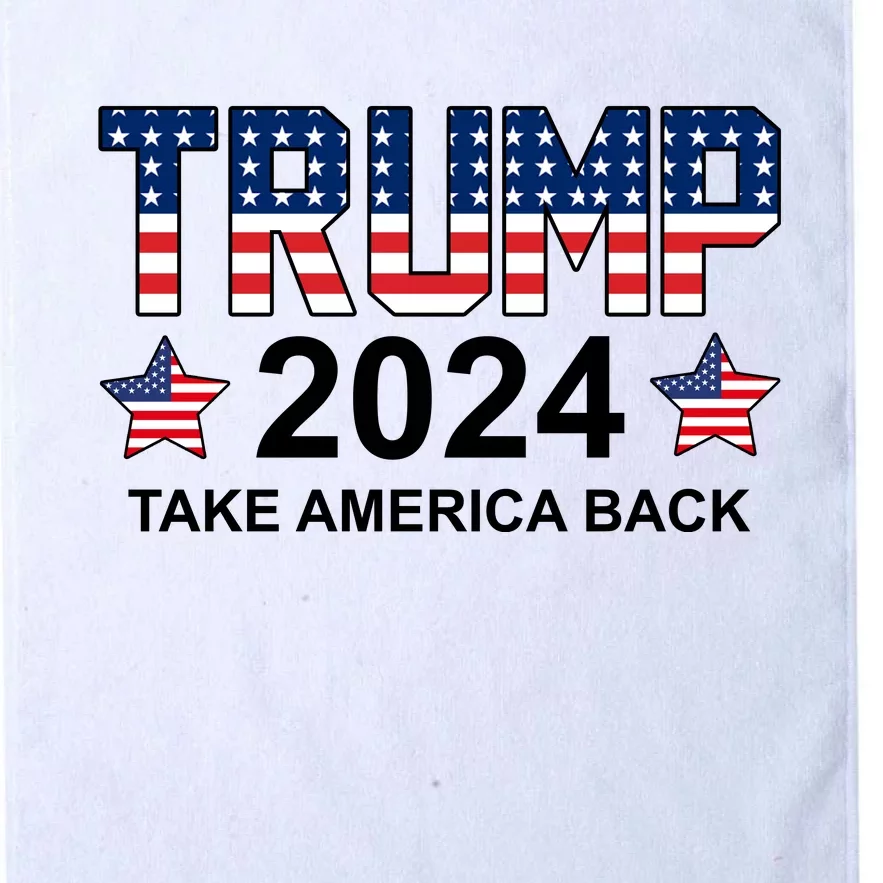 Donald Trump 2024 Take America Back Platinum Collection Golf Towel