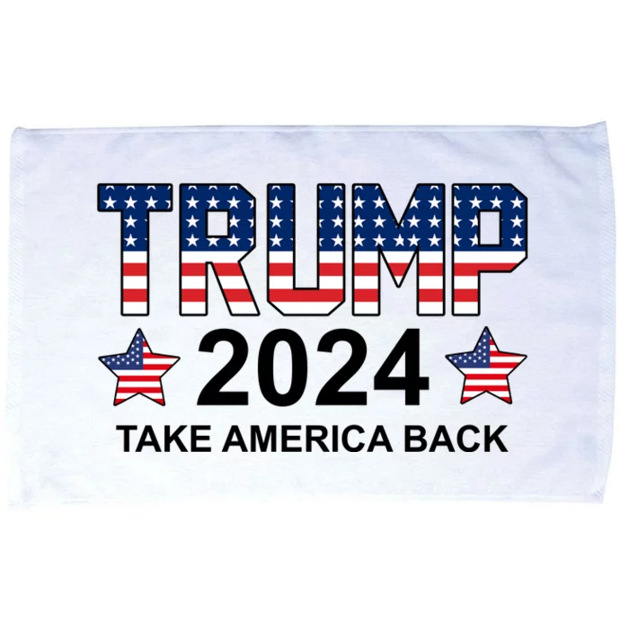 Donald Trump 2024 Take America Back Microfiber Hand Towel