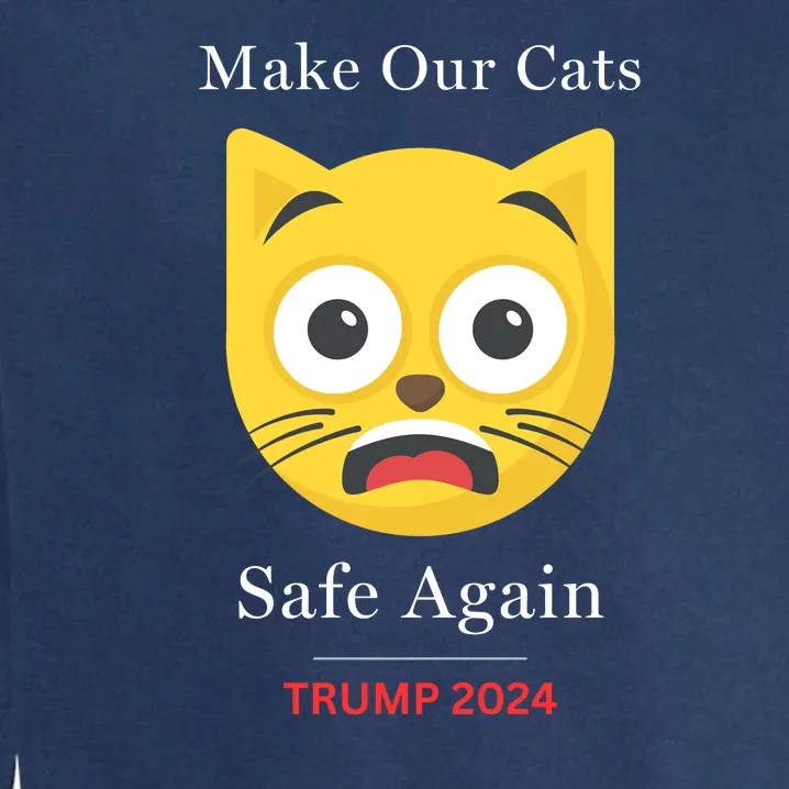 Donald Trump 2024 Funny Cat Conservative Maga Garment-Dyed Sweatshirt