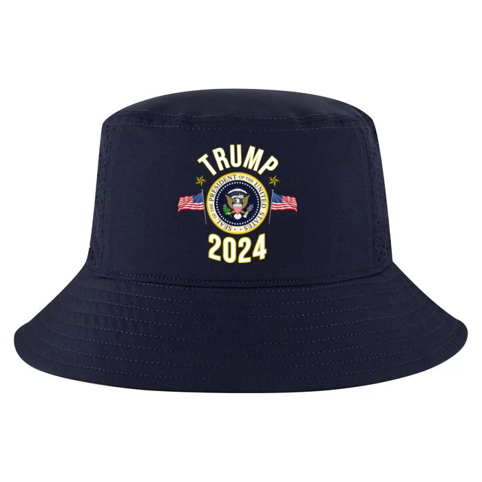 Donald Trump 2024 Presidential Seal Cool Comfort Performance Bucket Hat