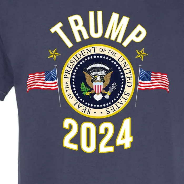 Donald Trump 2024 Presidential Seal Garment-Dyed Heavyweight T-Shirt