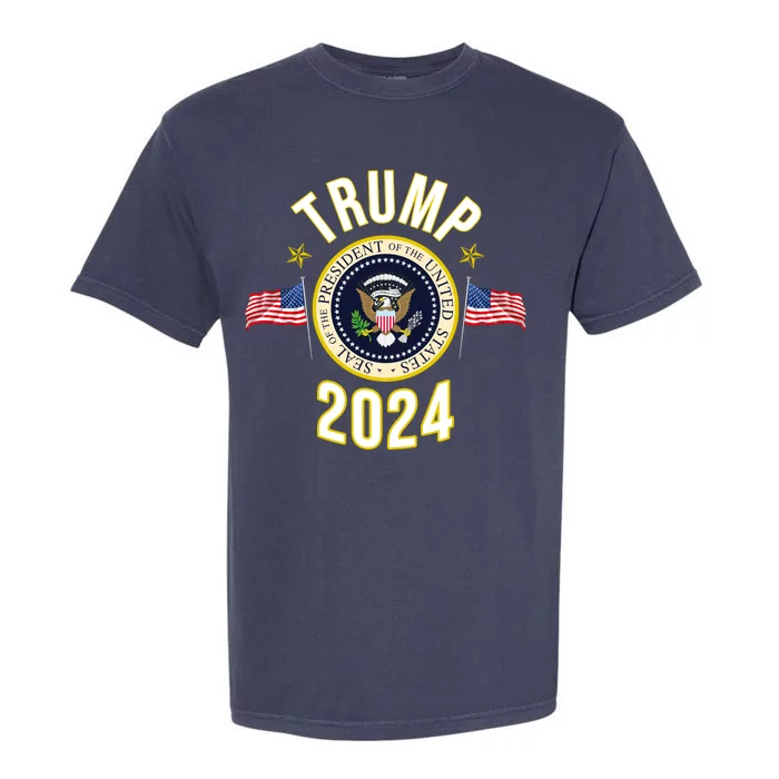 Donald Trump 2024 Presidential Seal Garment-Dyed Heavyweight T-Shirt