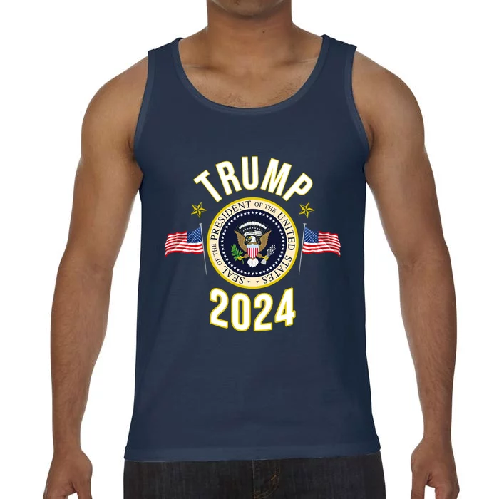 Donald Trump 2024 Presidential Seal Comfort Colors® Tank Top