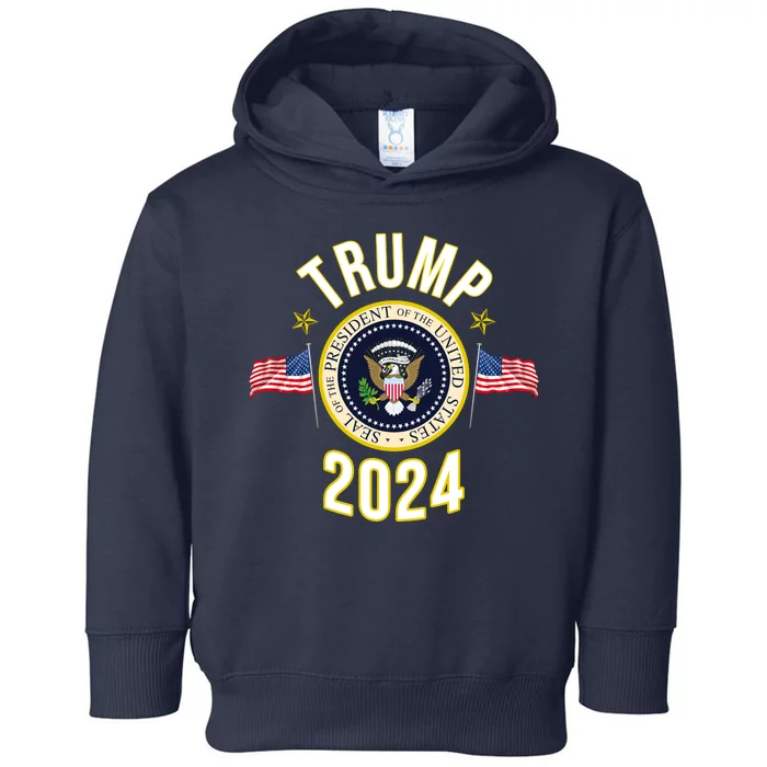 Donald Trump 2024 Presidential Seal Toddler Hoodie