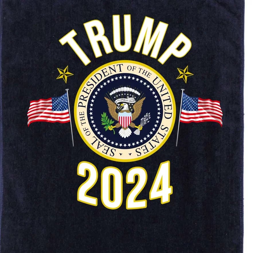 Donald Trump 2024 Presidential Seal Platinum Collection Golf Towel