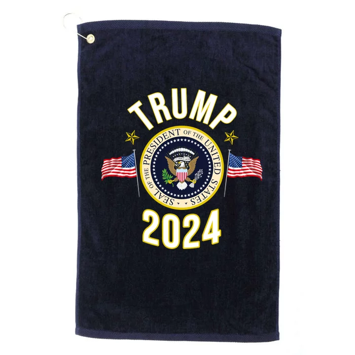 Donald Trump 2024 Presidential Seal Platinum Collection Golf Towel