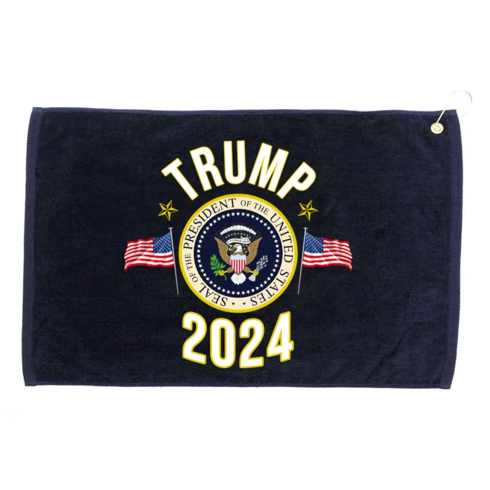 Donald Trump 2024 Presidential Seal Grommeted Golf Towel