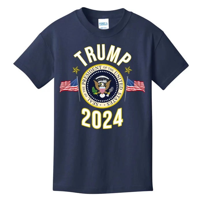 Donald Trump 2024 Presidential Seal Kids T-Shirt