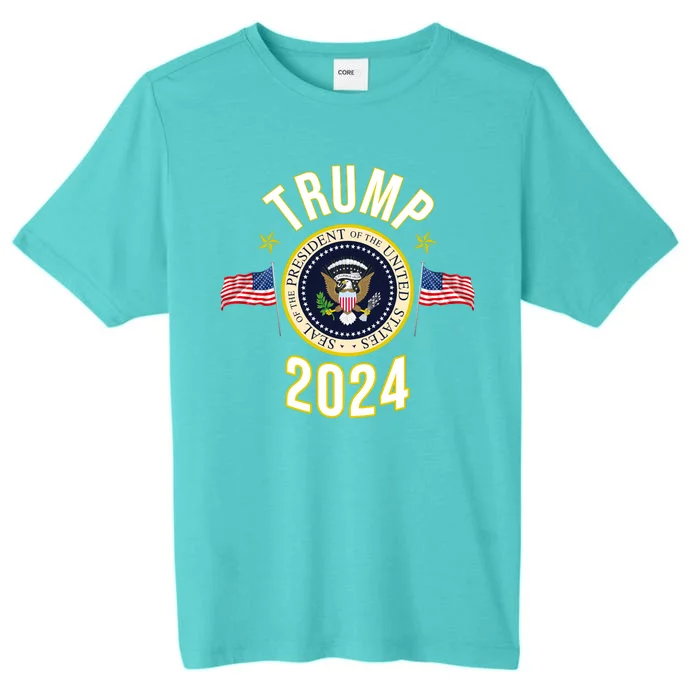 Donald Trump 2024 Presidential Seal ChromaSoft Performance T-Shirt