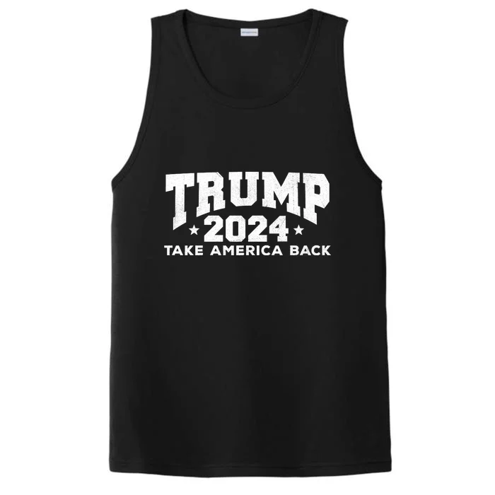 Donald Trump 2024 Take America Back Performance Tank