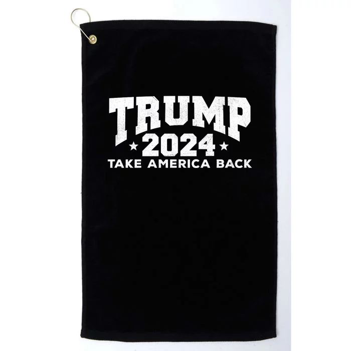 Donald Trump 2024 Take America Back Platinum Collection Golf Towel