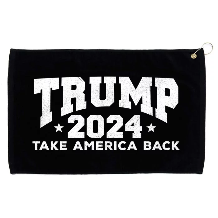 Donald Trump 2024 Take America Back Grommeted Golf Towel