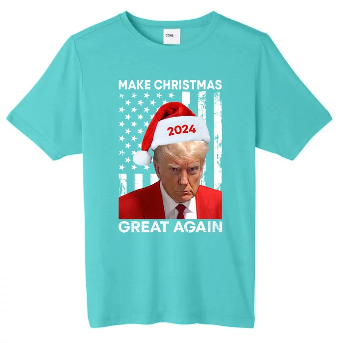 Donald Trump 2024 Make Christmas Great Again American Flag Cool Gift ChromaSoft Performance T-Shirt