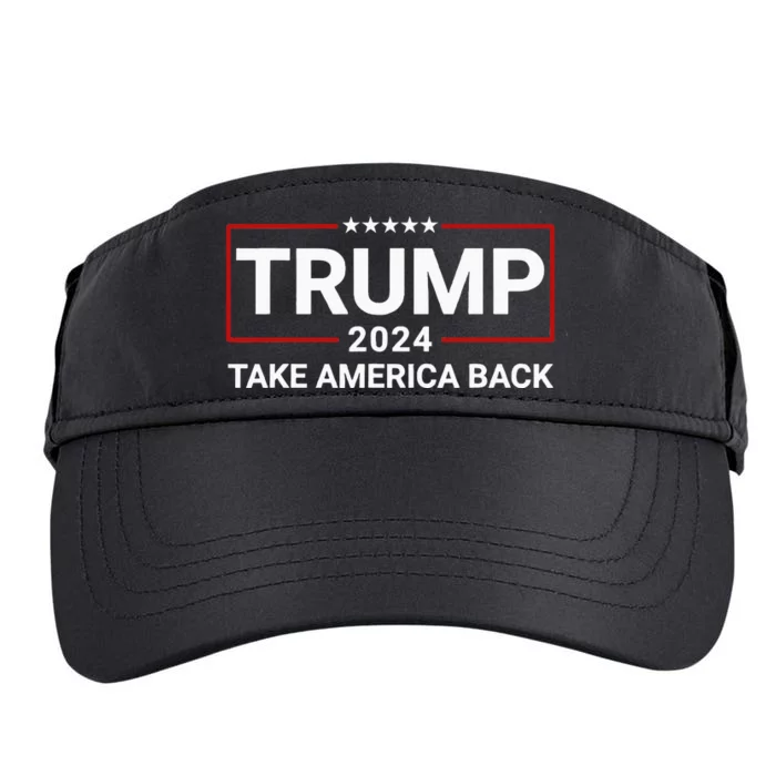 Donald Trump 2024 Take America Back Election The Return Adult Drive Performance Visor