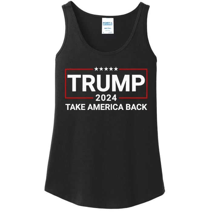 Donald Trump 2024 Take America Back Election The Return Ladies Essential Tank