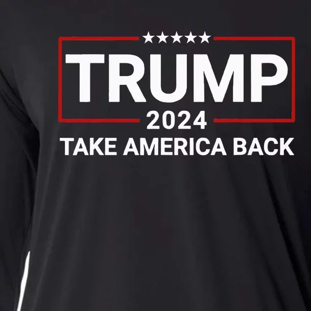 Donald Trump 2024 Take America Back Election The Return Cooling Performance Long Sleeve Crew