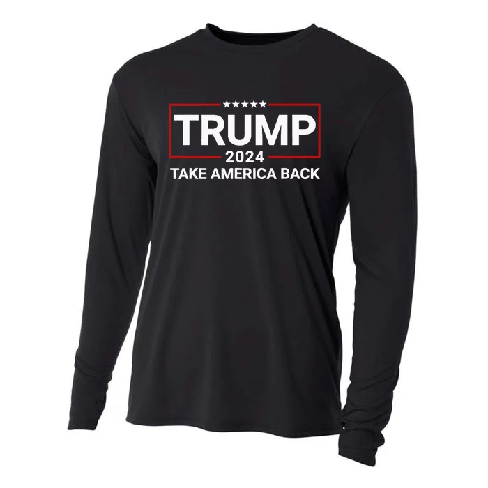 Donald Trump 2024 Take America Back Election The Return Cooling Performance Long Sleeve Crew