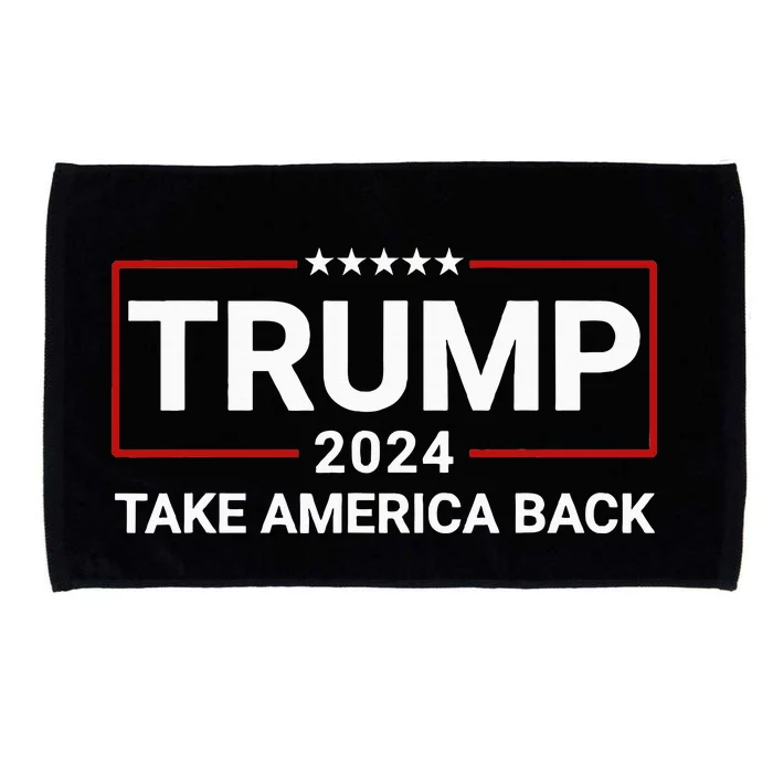 Donald Trump 2024 Take America Back Election The Return Microfiber Hand Towel