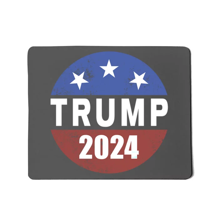 Donald Trump 2024 Election Button Vote 24 President Mousepad