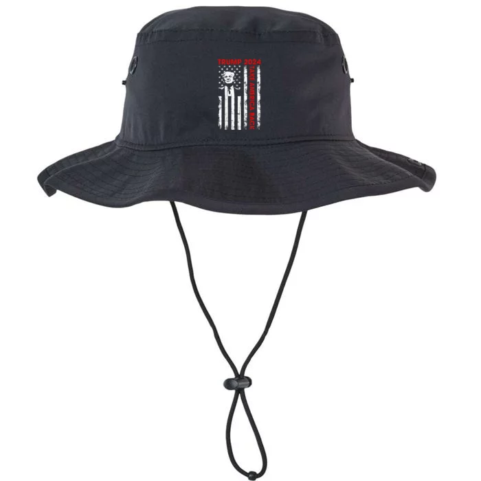 Donald Trump 2024 Take America Back American Flag Legacy Cool Fit Booney Bucket Hat