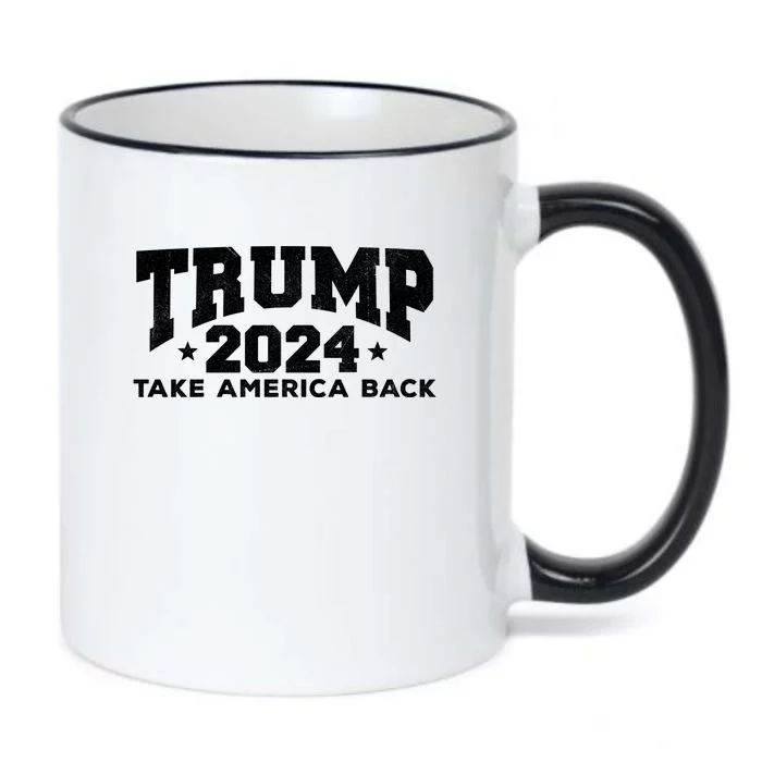 Donald Trump 2024 Take America Back Black Color Changing Mug