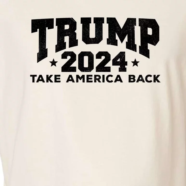 Donald Trump 2024 Take America Back Garment-Dyed Women's Muscle Tee