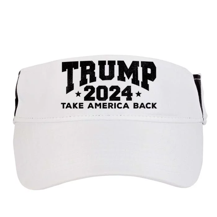 Donald Trump 2024 Take America Back Adult Drive Performance Visor