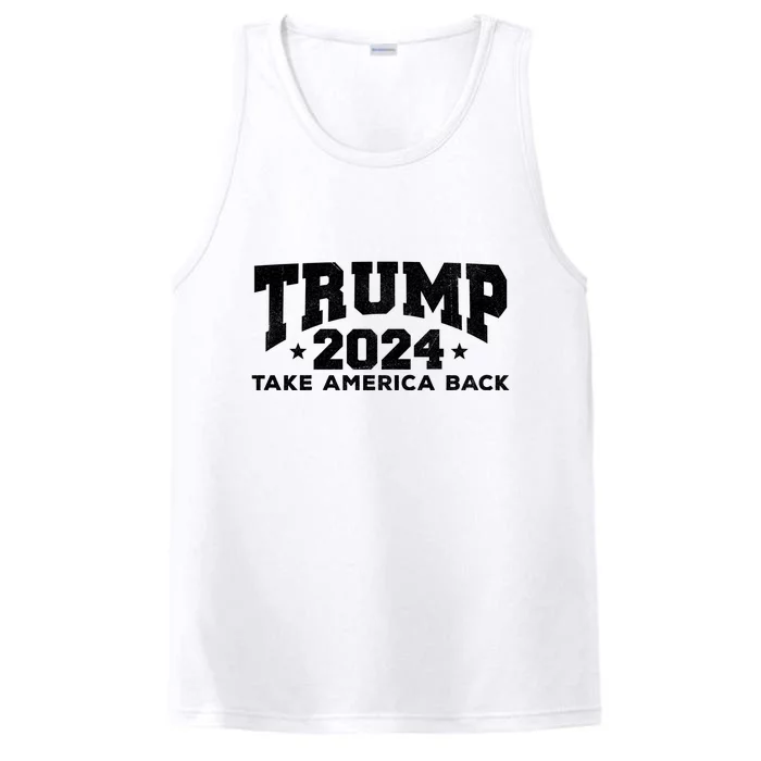 Donald Trump 2024 Take America Back Performance Tank