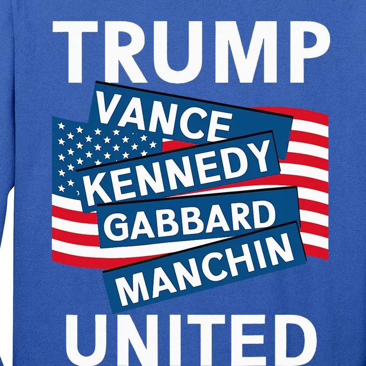 Donald Trump 2024 Joe Manchin Kennedy Gabbard Checkmate Long Sleeve Shirt