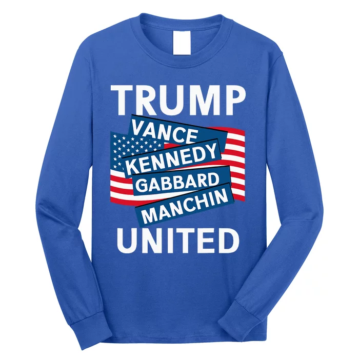 Donald Trump 2024 Joe Manchin Kennedy Gabbard Checkmate Long Sleeve Shirt