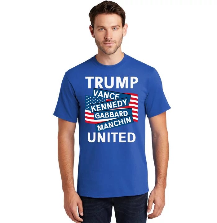 Donald Trump 2024 Joe Manchin Kennedy Gabbard Checkmate Tall T-Shirt