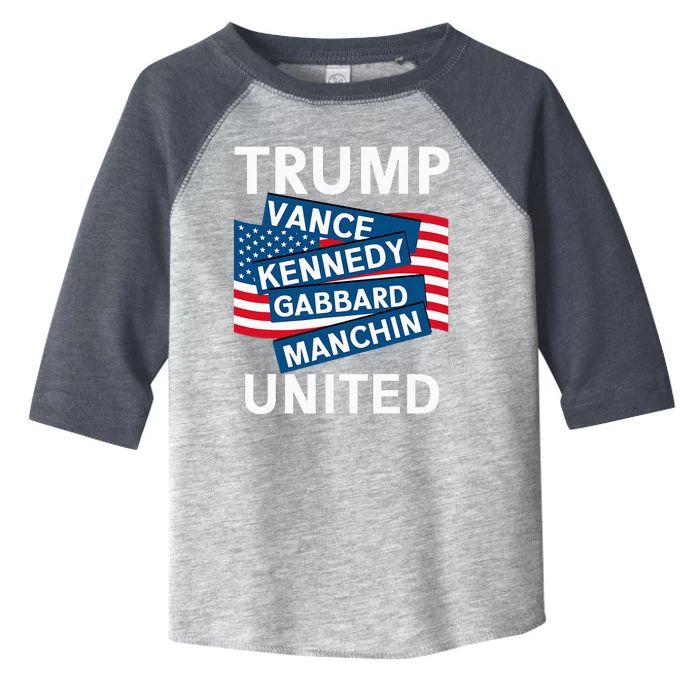 Donald Trump 2024 Joe Manchin Kennedy Gabbard Checkmate Toddler Fine Jersey T-Shirt