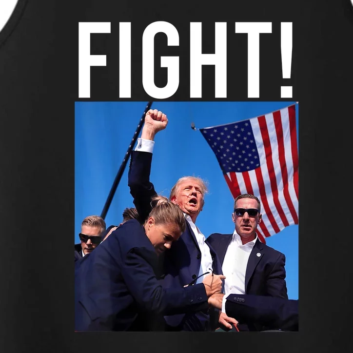 Donald Trump 2024 Fight Fight Fight Trump Rally Gift Performance Tank