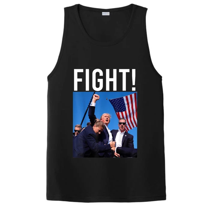 Donald Trump 2024 Fight Fight Fight Trump Rally Gift Performance Tank