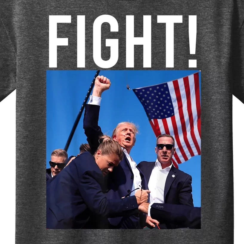 Donald Trump 2024 Fight Fight Fight Trump Rally Gift Kids T-Shirt