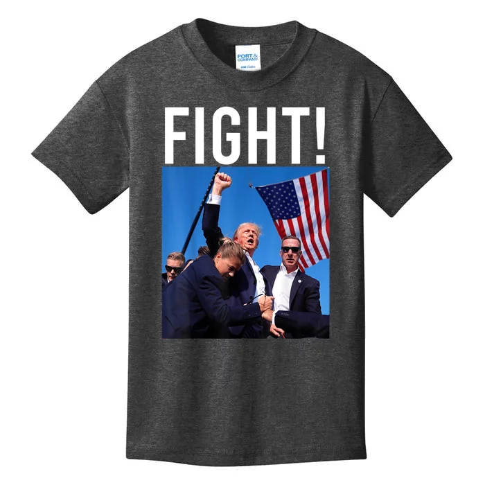 Donald Trump 2024 Fight Fight Fight Trump Rally Gift Kids T-Shirt