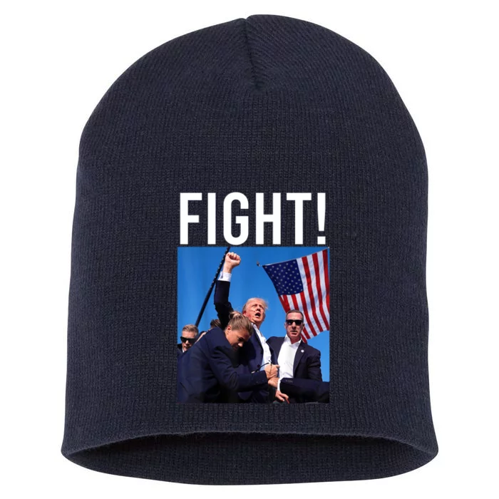 Donald Trump 2024 Fight Fight Fight Trump Rally Gift Short Acrylic Beanie