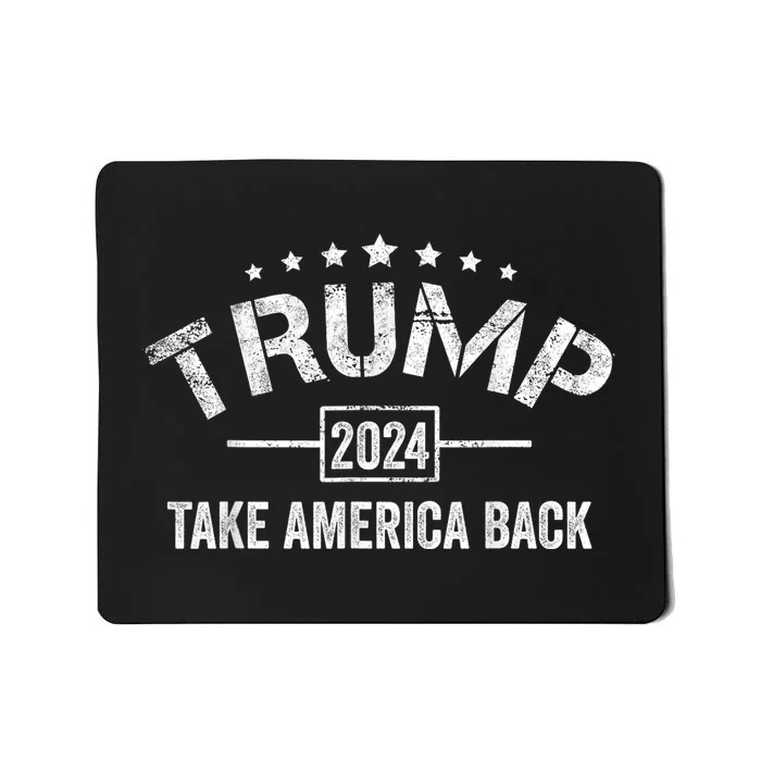 Donald Trump 2024 Take America Back 4th Of July Election Mousepad