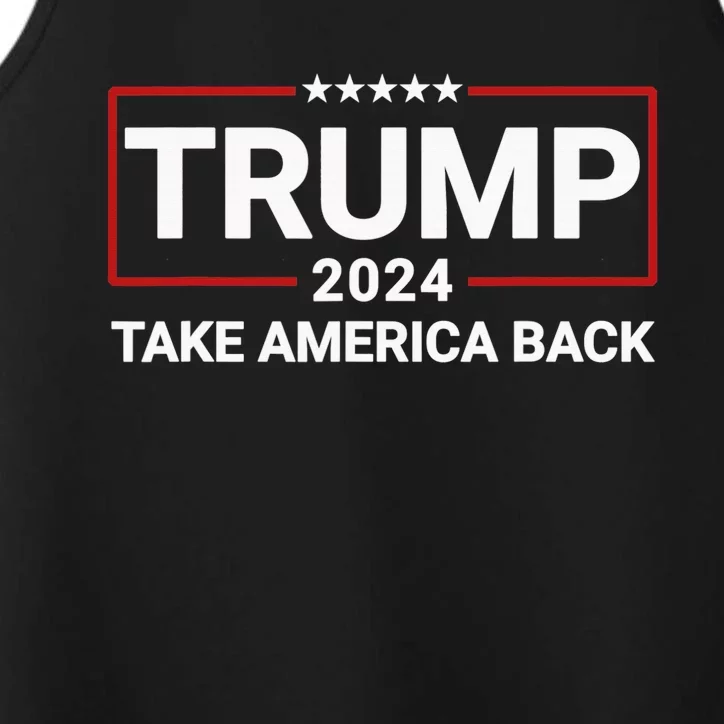 Donald Trump 2024 Take America Back Election - The Return Performance Tank