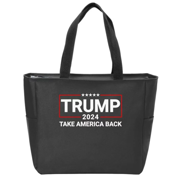 Donald Trump 2024 Take America Back Election - The Return Zip Tote Bag