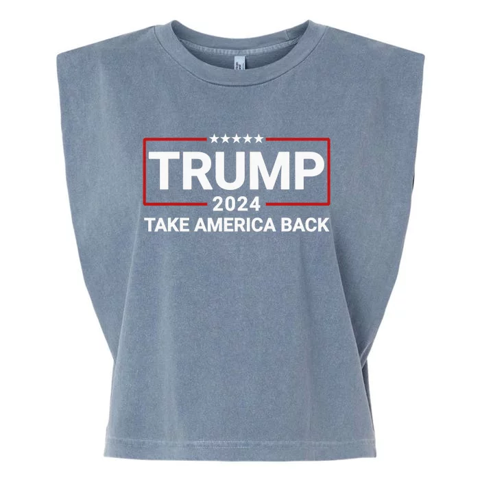 Donald Trump 2024 Take America Back Election - The Return Garment-Dyed Women's Muscle Tee