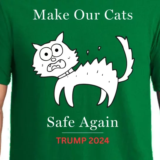 Donald Trump 2024 Funny Cat Conservative Maga Pajama Set