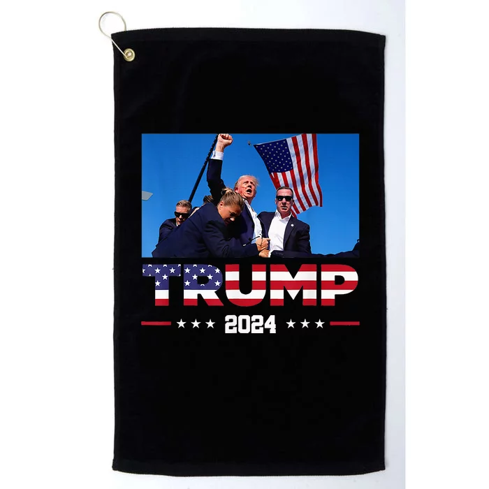 Donald Trump 2024 Survived Shot At Election Rally Platinum Collection Golf Towel