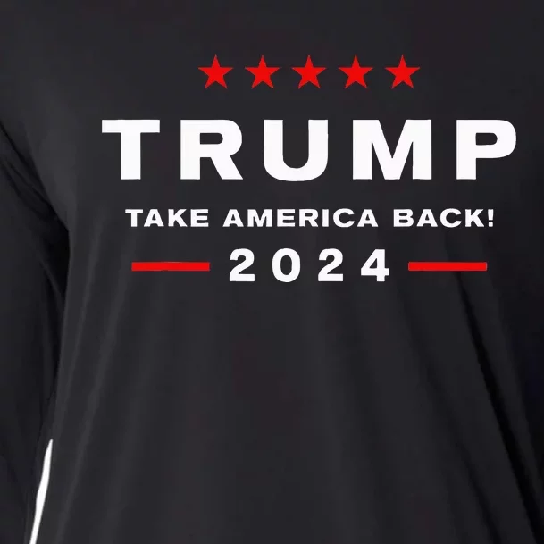 Donald Trump 2024 Take America Back Election The Return Cooling Performance Long Sleeve Crew