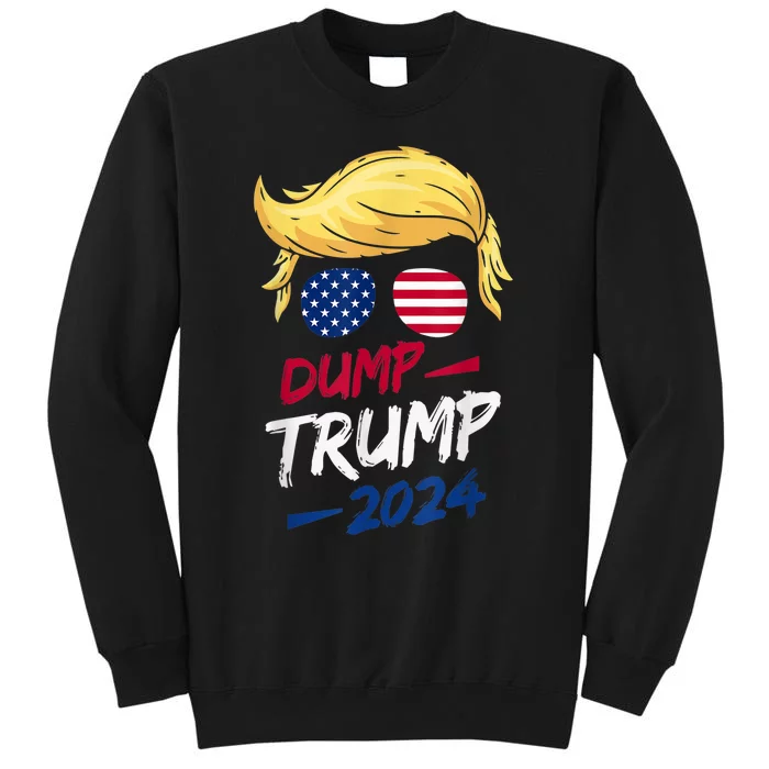 Dump Trump 2024 Funny Support Trump Election The Return Tall Sweatshirt