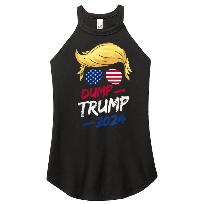 Dump Trump 2024 Funny Support Trump Election The Return Women’s Perfect Tri Rocker Tank