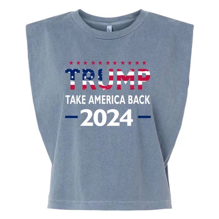 Donald Trump 2024 Take America Back Election The Return Garment-Dyed Women's Muscle Tee