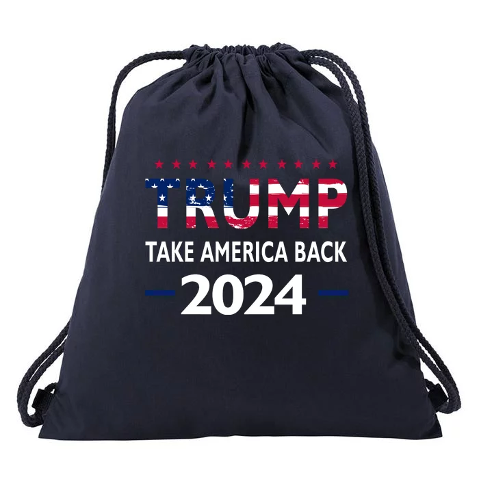 Donald Trump 2024 Take America Back Election The Return Drawstring Bag